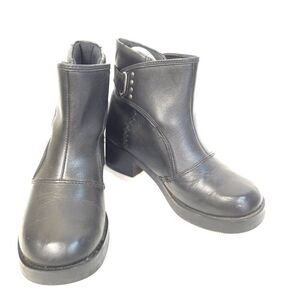 Harley-Davidson Black Leather Ankle Boots Women’s Size 5 Motorcycle Riding Booti
